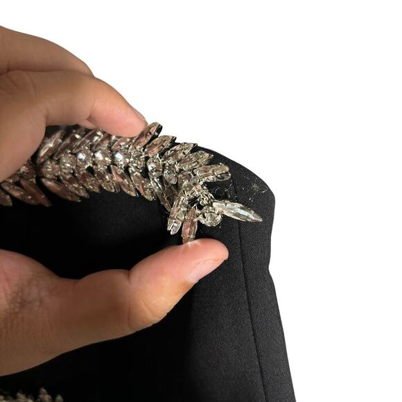 Miss Circle Ivanna Crystal Embellished Maxi Dress Black Size XS - Picture 13 of 13